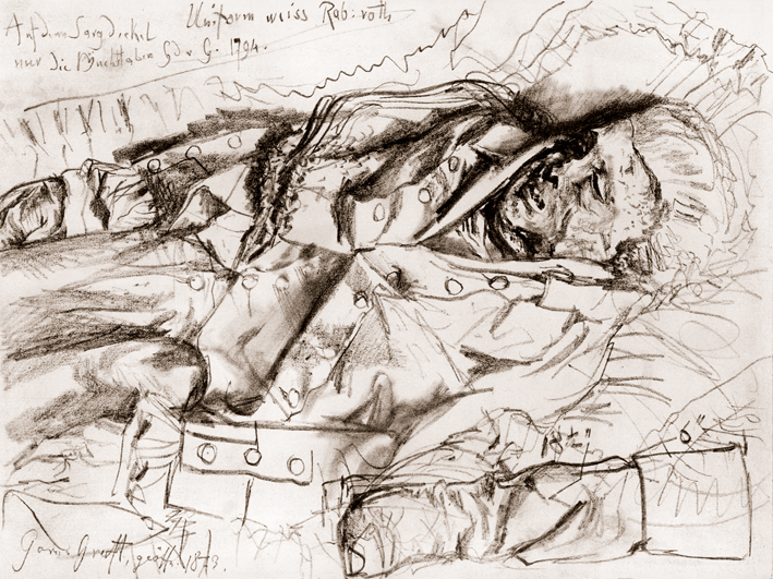  Adolpyh Von Menzel —— 军官的尸体